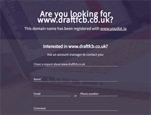 Tablet Screenshot of draftfcb.co.uk